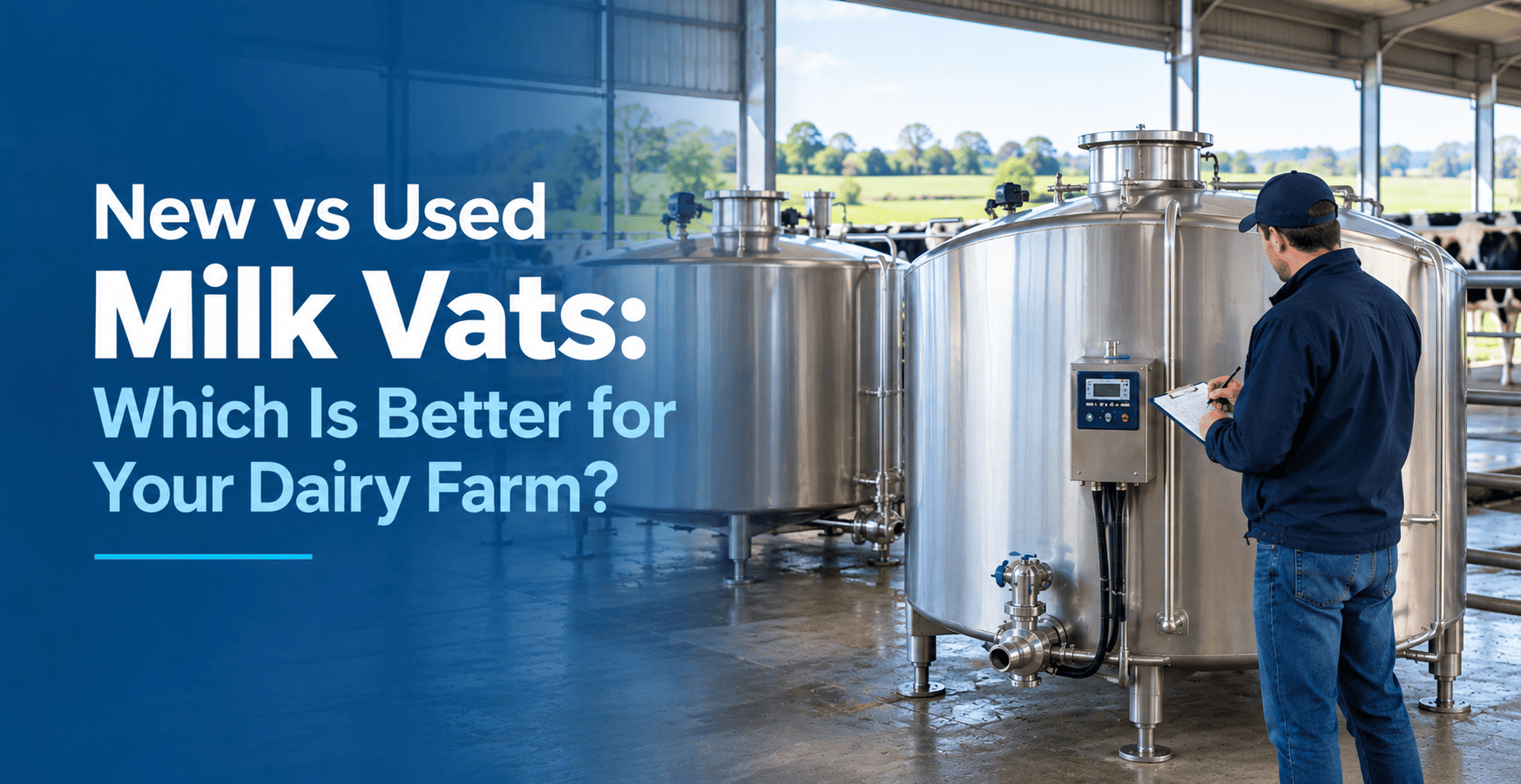 New vs Used Milk Vats Dairy Farm Guide
