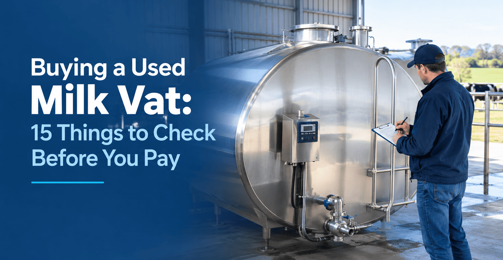 Buying a Used Milk Vat 15 Things to Check