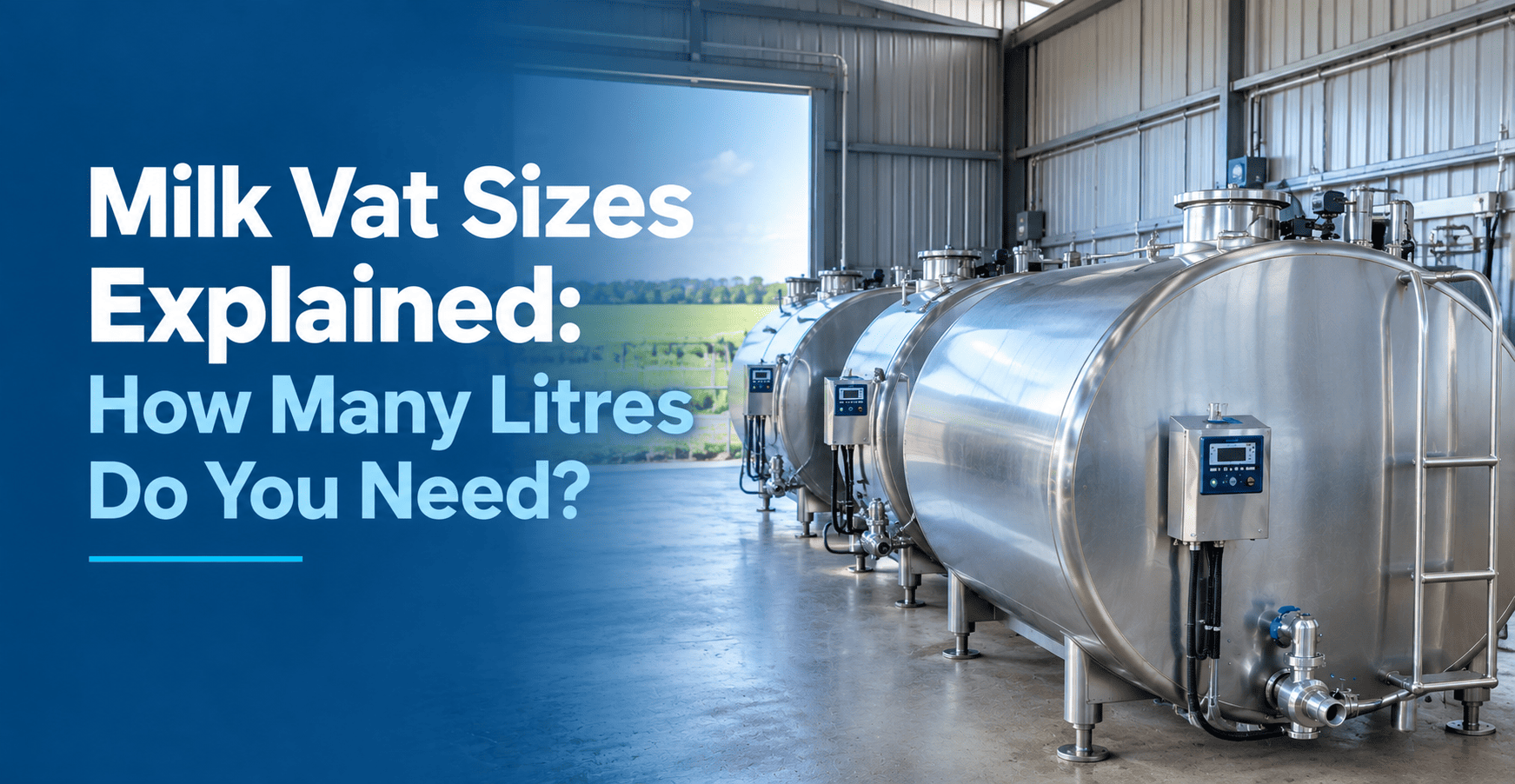 Milk Vat Sizes Explained