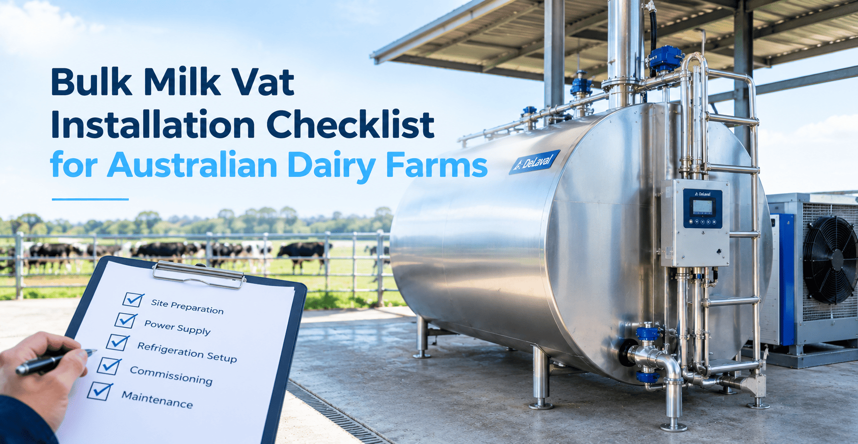 Bulk Milk Vat Installation Checklist